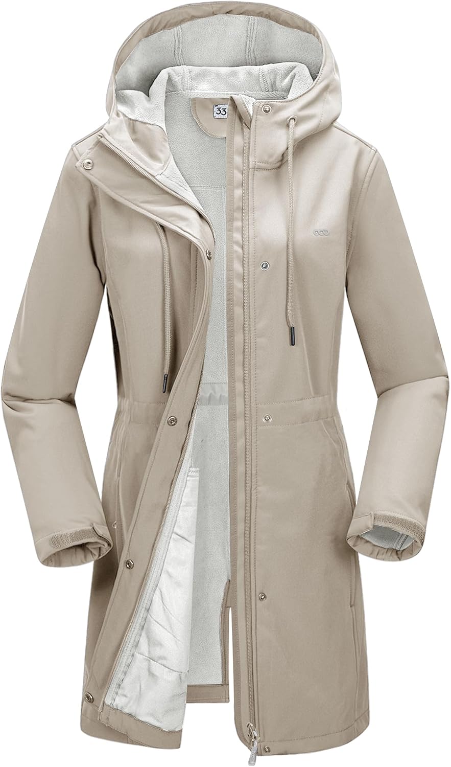33,000ft Women’s Lightweight Softshell Jacket with Hood Waterproof Ladies Functi...