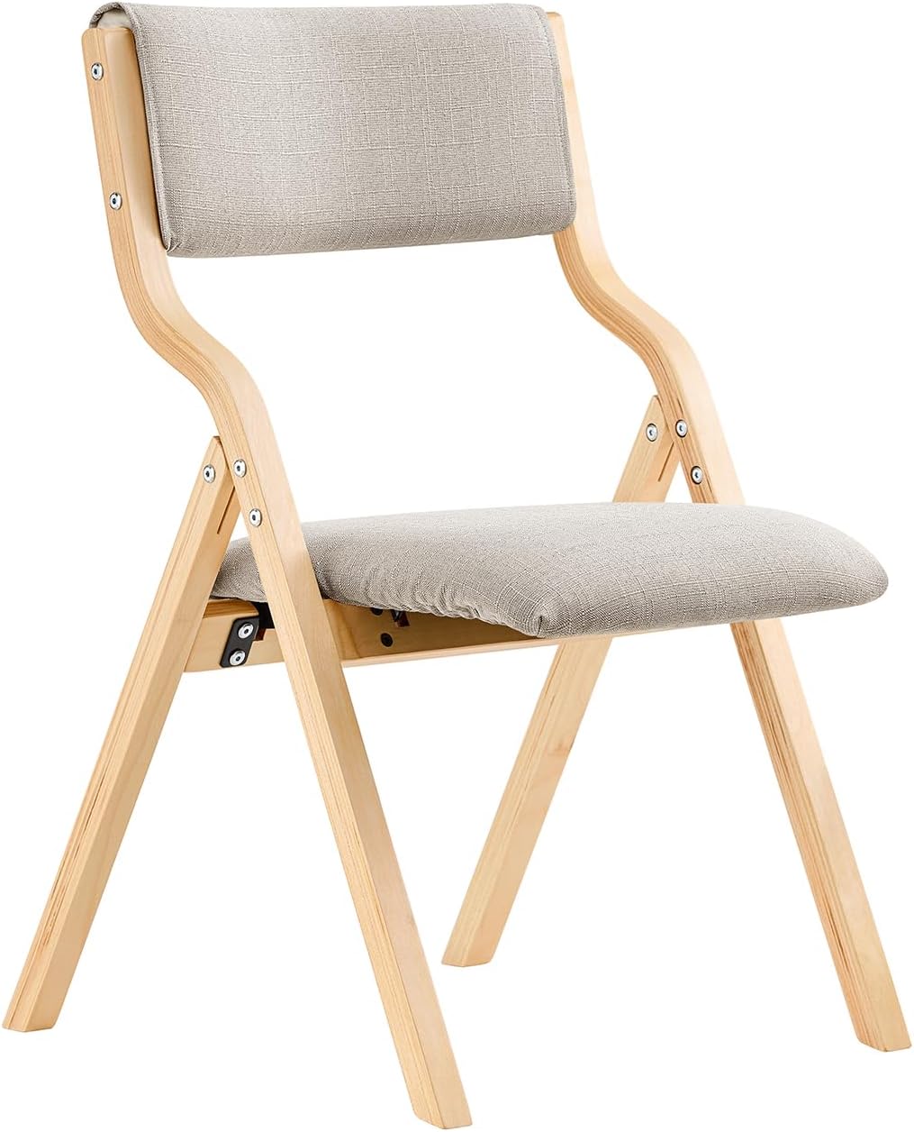 SoBuy FST40-HG, Wooden Padded Folding Chair, Dining Chair, Office Chair, Desk Ch...