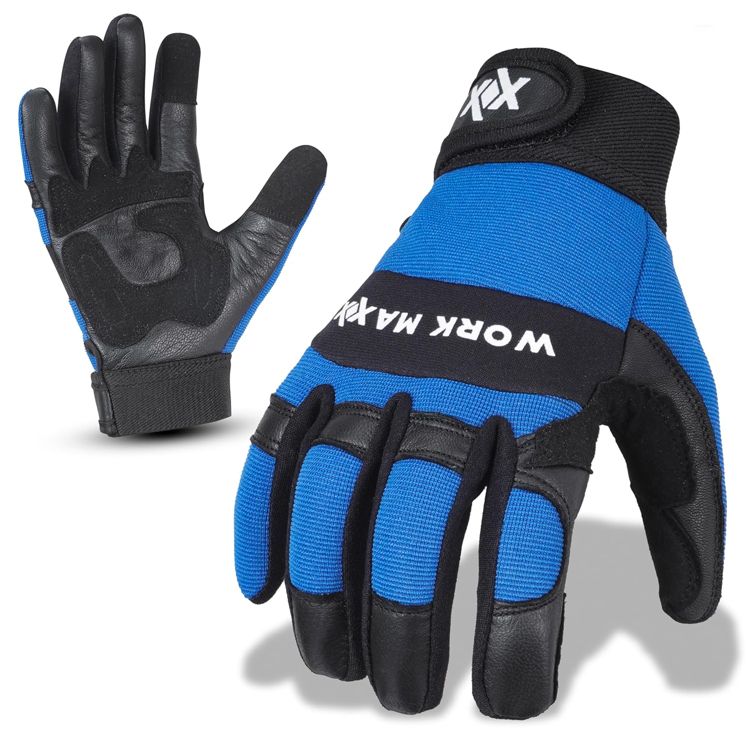 WORKMAXX Gardening Working Gloves Garden Thorn Proof Flexible Heavy Duty Leather...
