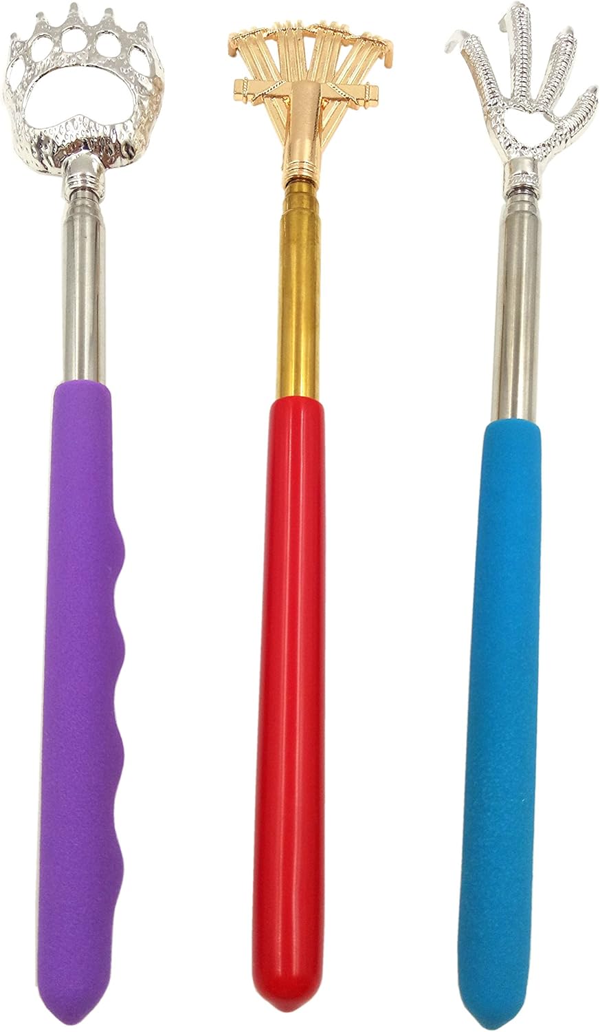 Qaoquda (3-Pack Portable Extendable Telescopic Bear Claws, Eagle Claw, Rake Meta...