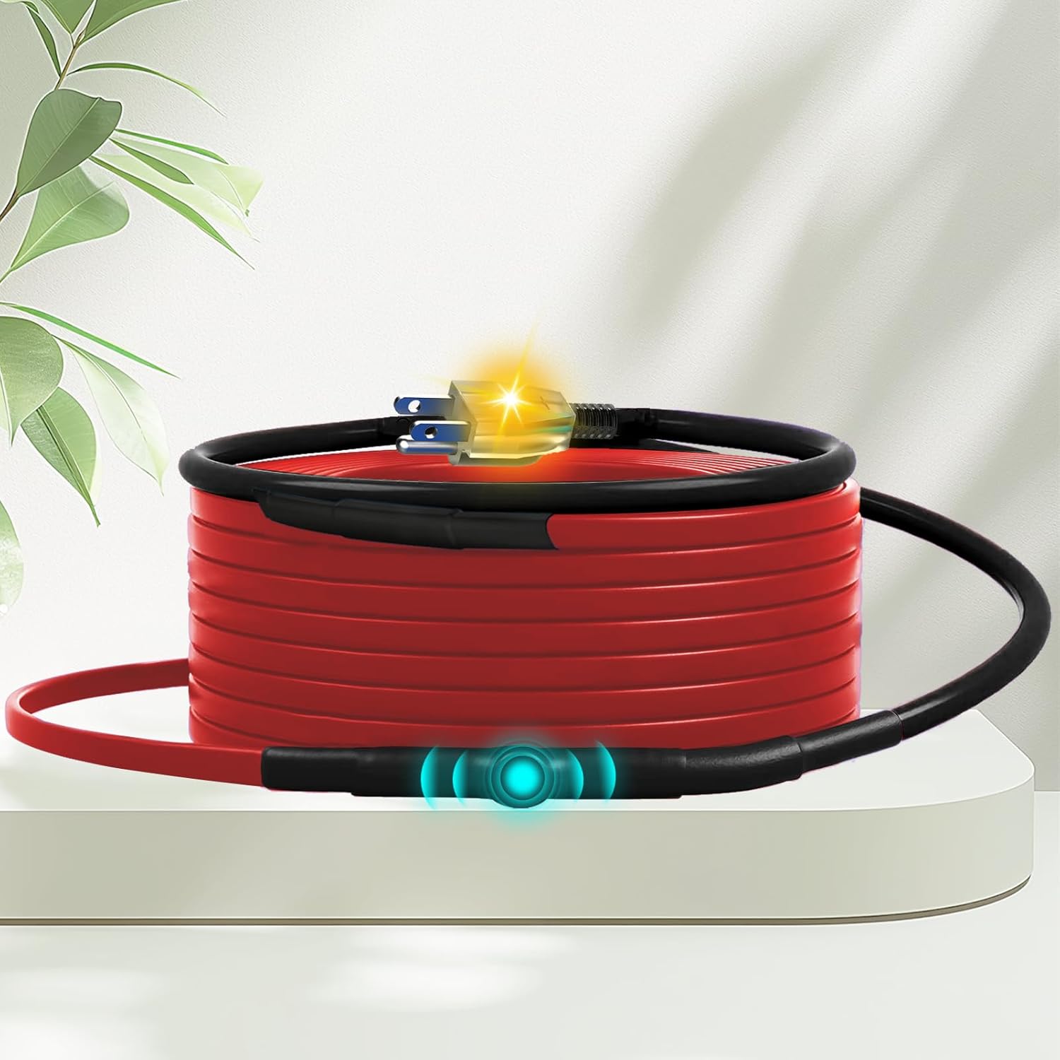 MAXKOSKO 28 Feet Pipe Heat Cable for Water Pipe Freeze Protection, Constant Watt...