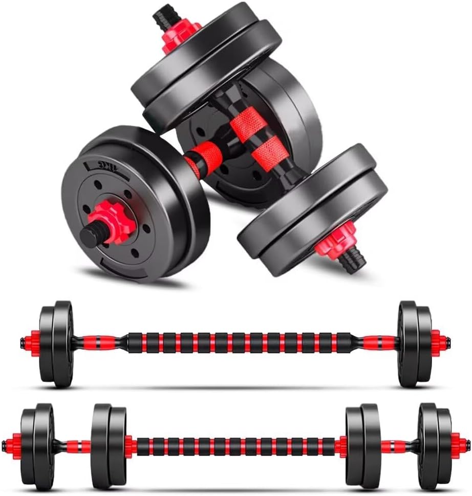 Adjustable-Dumbbells-Sets,Free Weights-Dumbbells Set of 2 Convertible To Barbell...