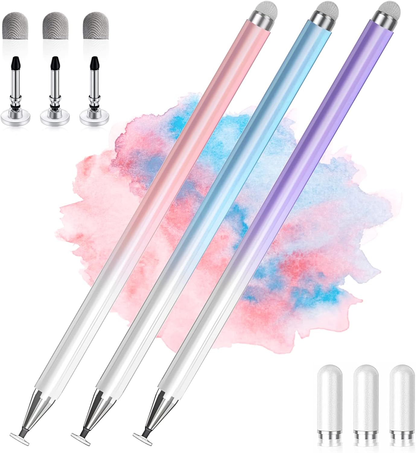 Stylus Pens for Touch Screens, 2 in 1 High Precision Universal Stylus Pen for iP...