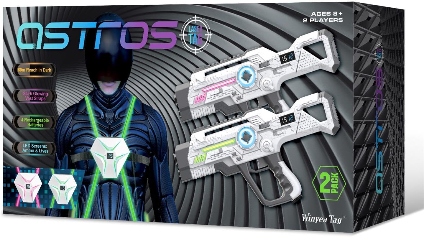 Laser Tag Rechargeable, Lazer Tag Game Set of 2 for Kids Indoor & Outdoor Play,...