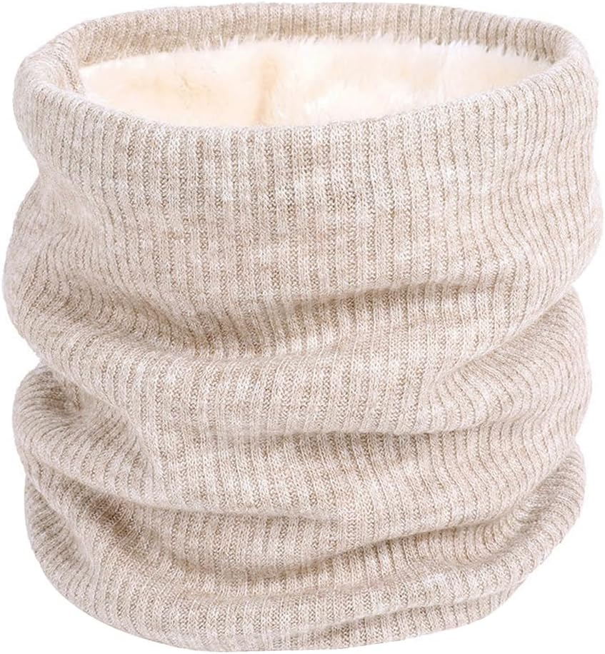 I Kua Fly Thermal Snoods for Men Women Fleece Neck Warmer Unisex Thick Knitted C...