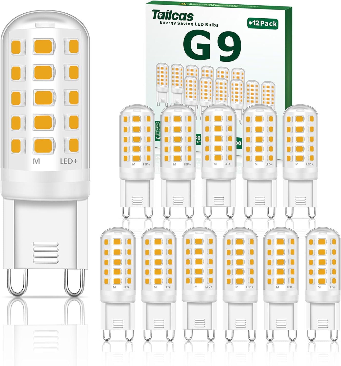 G9 Led Light Bulbs, 5W Warm White Led G9 Bulb, Equivalent to 40W-50W G9 Halogen...