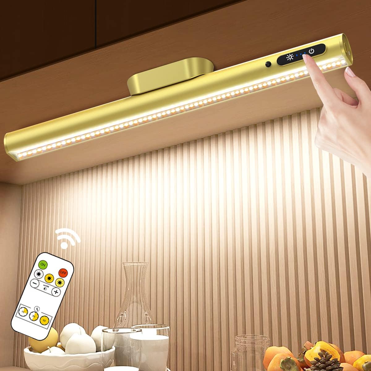 Hapfish Rechargeable Battery Powered Lights, Led Strip Light Bar Battery Operate...