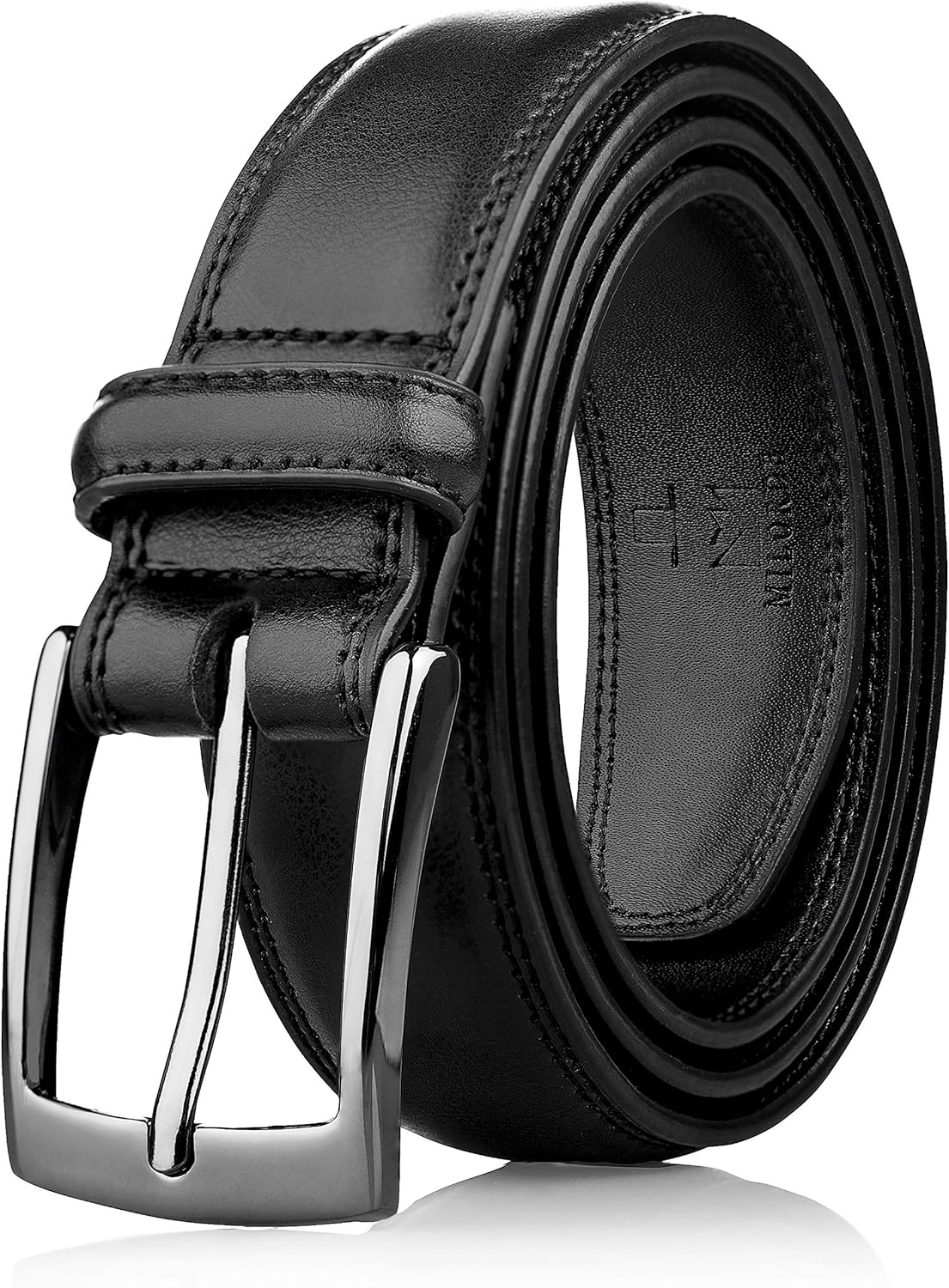 MILORDE Men's Genuine Leather Dress Belt, Handmade, 100% Cow Leather, Fashion &...