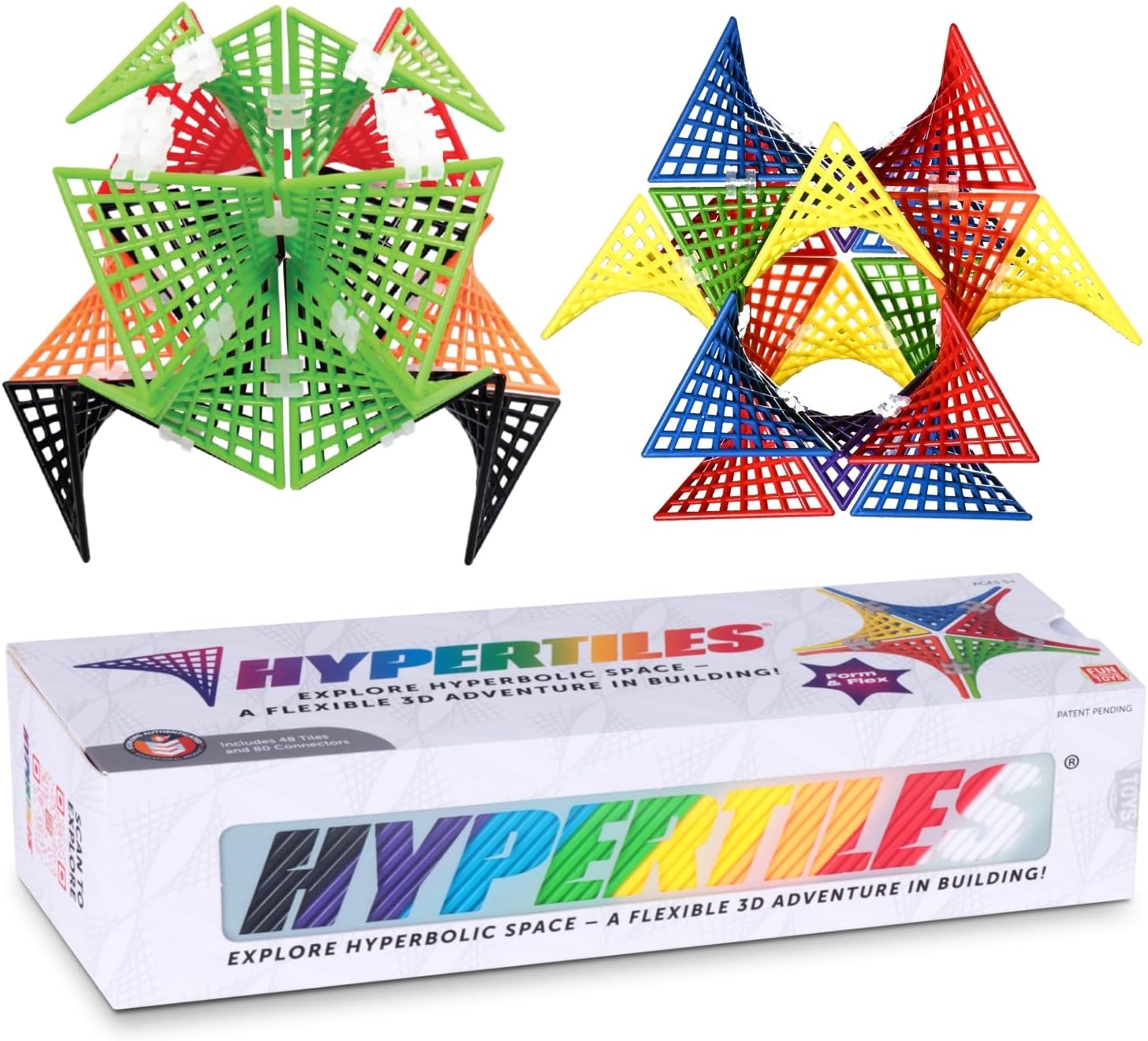 HyperTiles Hyperbolic Building Toy - 3" x 3" STEM Educational 3-Dimensional Adve...