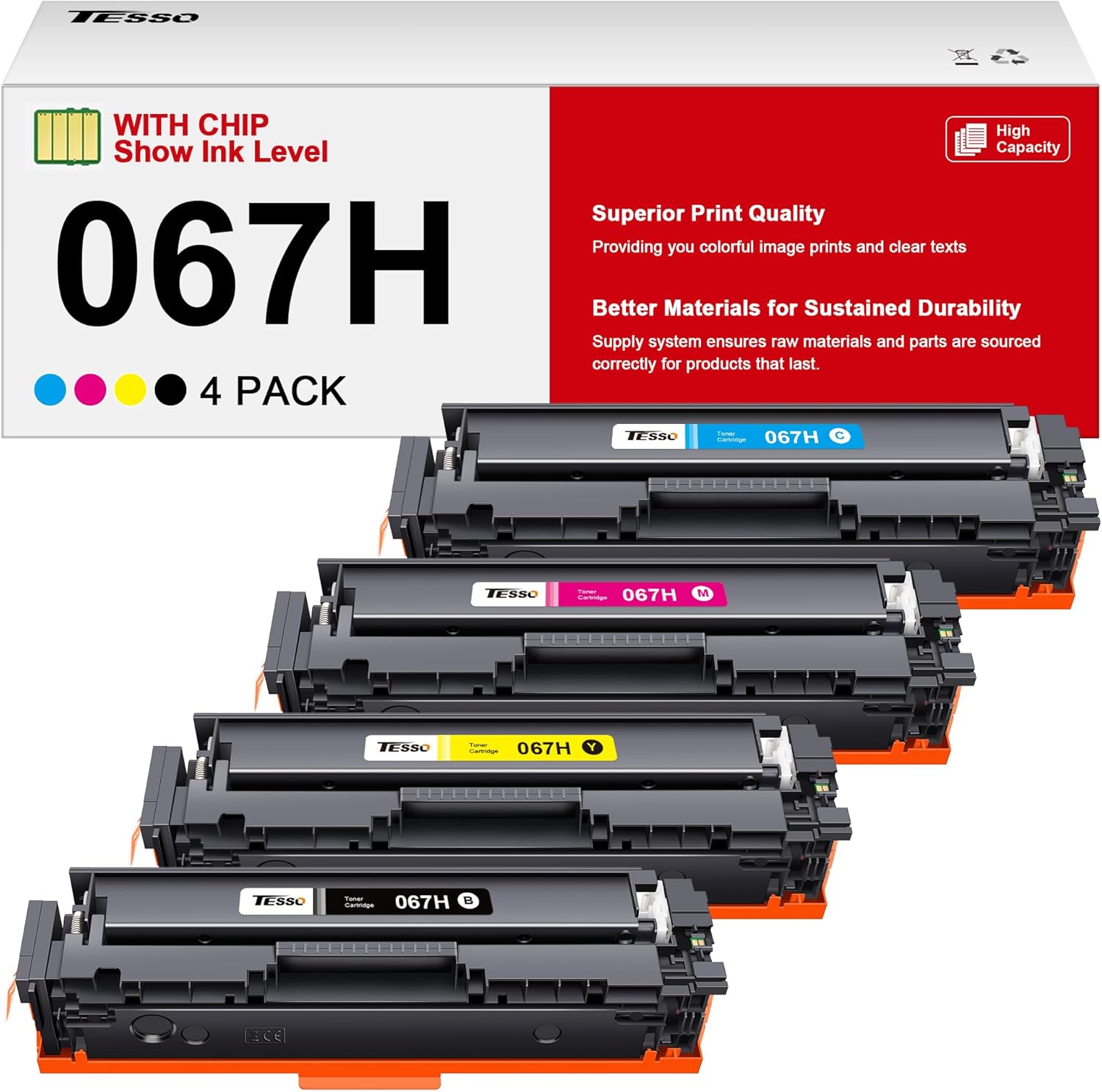067H Toner Cartridge Set: 067 Mf656Cdw Toner Cartridge High Yield Replacement fo...