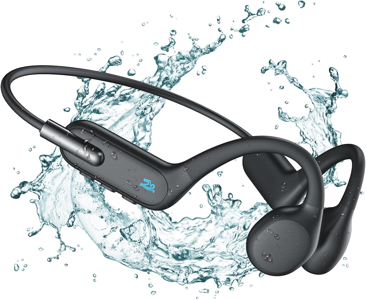 ANINUALE Bone Conduction Headphones IP68 Waterproof Swimming Headphones Wireless...