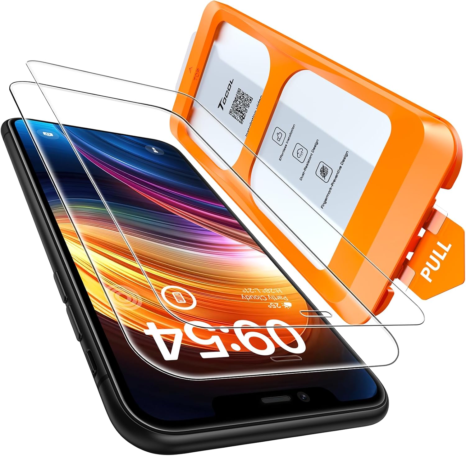 TOCOL for iPhone 11 Screen Protector [Military Grade Shatterproof] HD Tempered G...