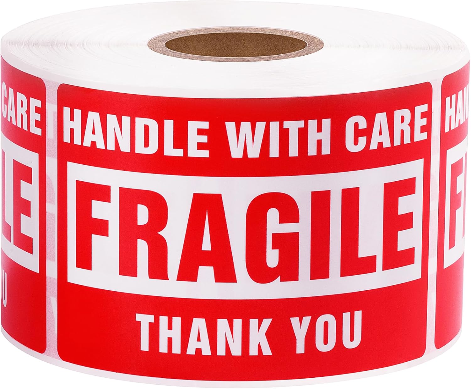 3 x 2 Inch Handle with Care 500 Fragile Stickers for Shipping Moving Glass Perma...