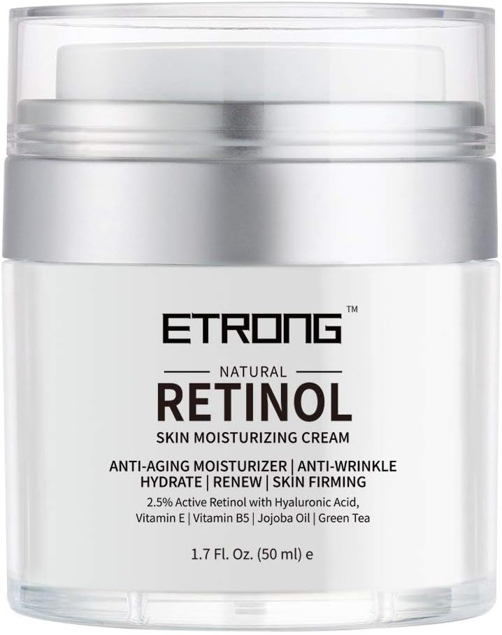Retinol Moisturizer Cream,ETRONG Anti-aging Wrinkle Night/Day Cream for Face and...