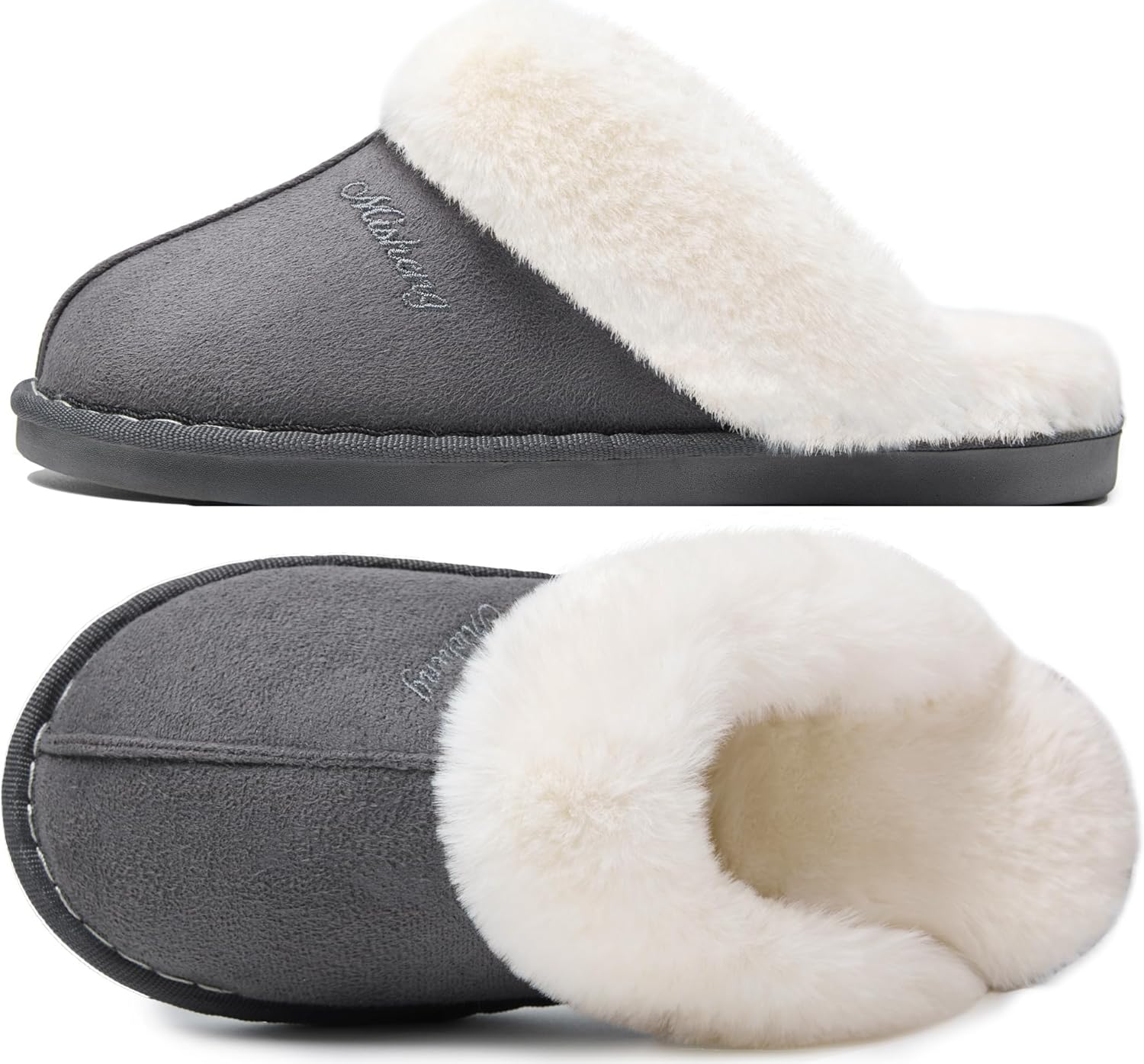 Donpapa Slippers Women Men With Memory Foam Fluffy Winter Ladies Cosy Warm Anti-...