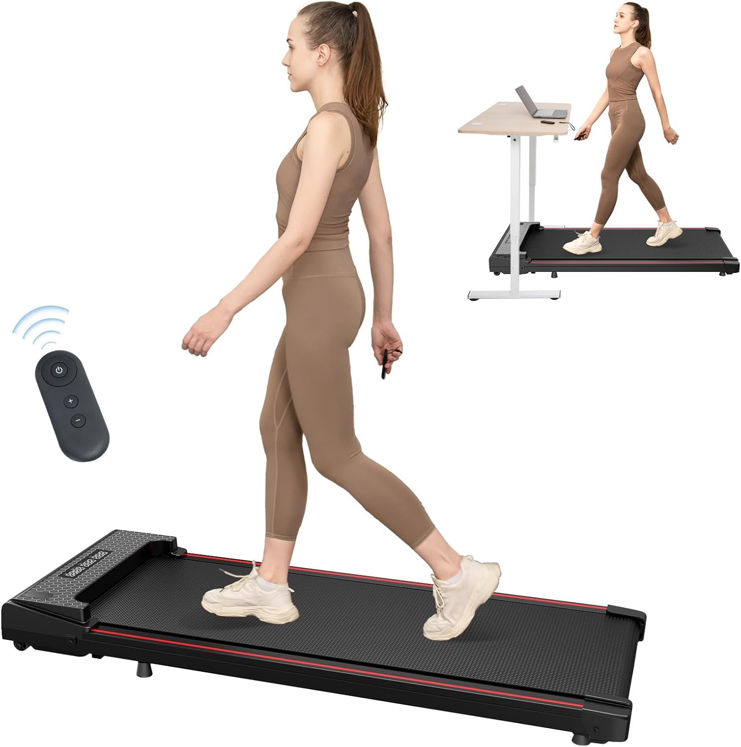 CITYSPORTS Treadmills,Walking Pad with Remote Control,Under Desk Treadmill for H...