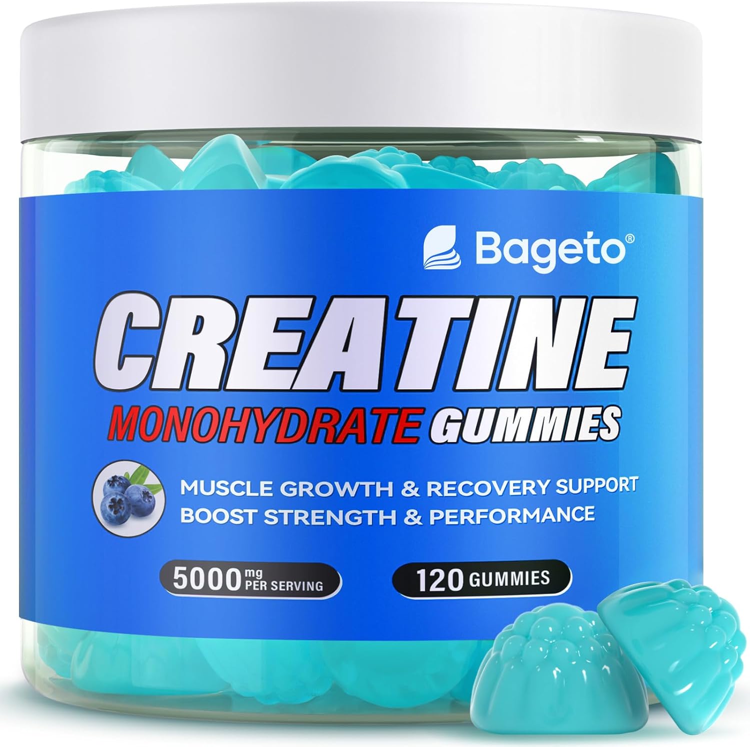Creatine Monohydrate Gummies 5000mg for Men & Women, Gomitas de Creatina 5g Crea...