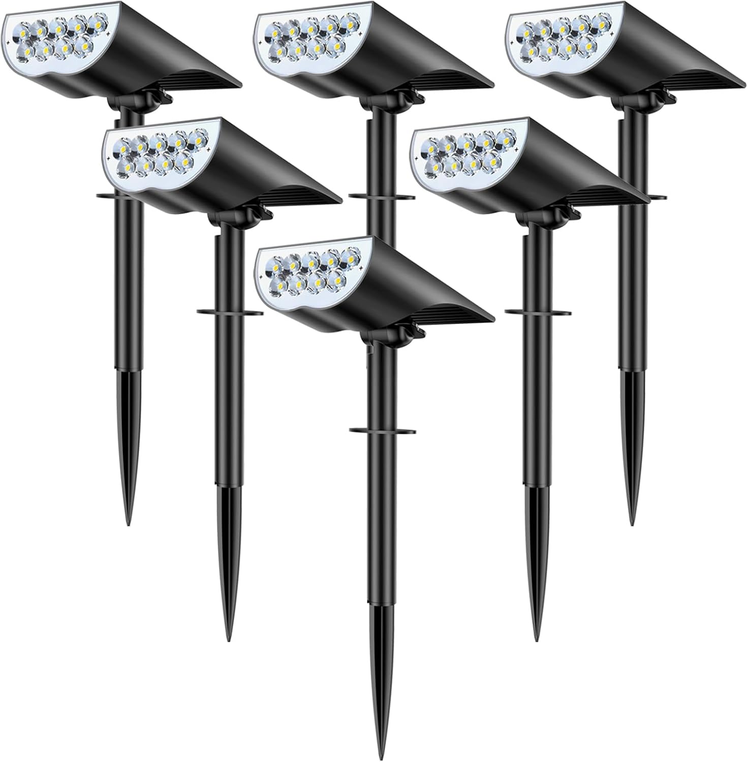 Solar Spot Lights Outdoor Waterproof, 3 Lighting Modes Solar Landscape Lights fo...