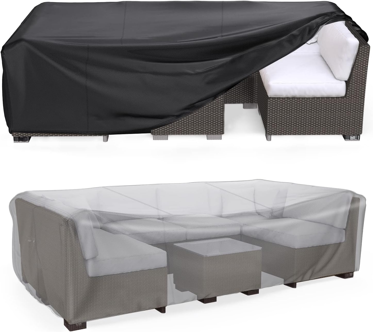 Patio Furniture Set Cover Waterproof, Mrrihand Outdoor Sectional Sofa Set Cover...