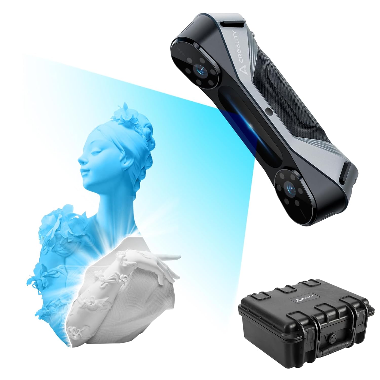 Crealty 3D Scanner CR-Scan Raptor for 3D Printing Support Scanning Hair and Body...