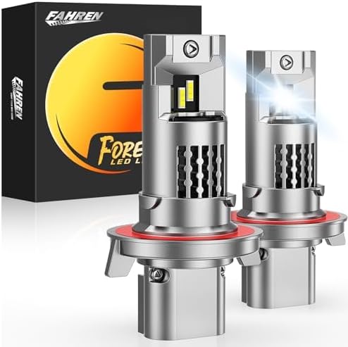 Fahren Upgraded H13 Light Bulb, 32000LM Ultra Bright 6500K, 1:1 Size H13 9008 Fo...