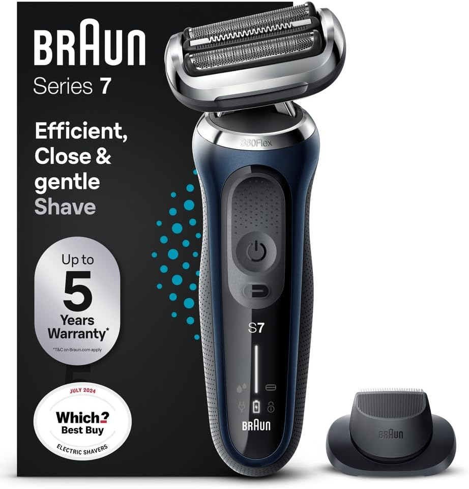 Braun Series 7 71-B1200s Electric Shaver for Men with EasyClick Precision Trimme...