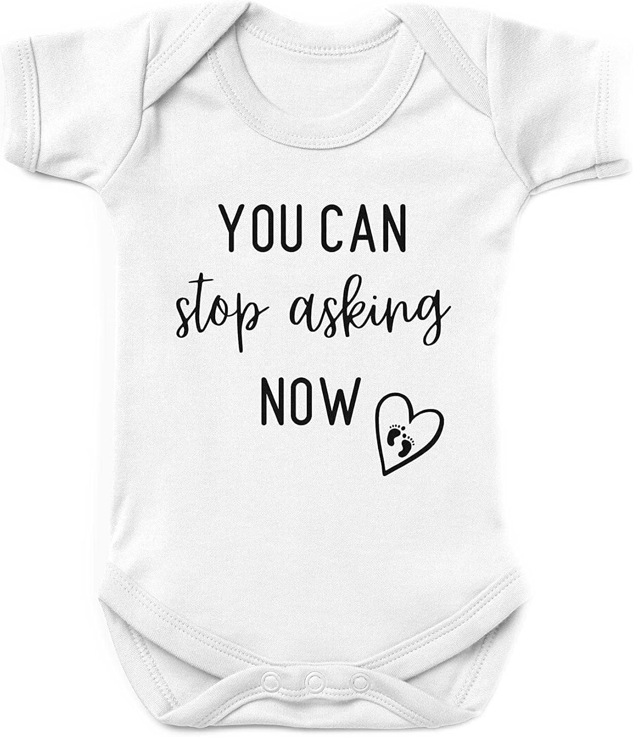 Funny Pregnancy Announcement Gift for Grandparents to be, You can stop asking" B...