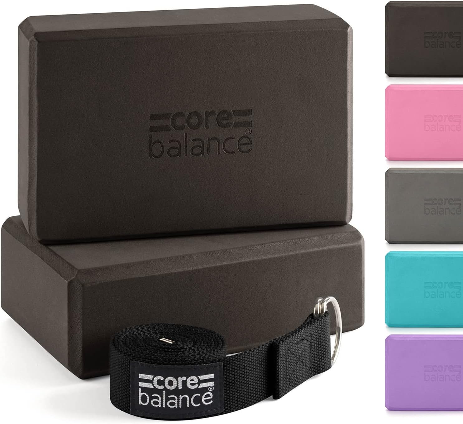 Core Balance Yoga Blocks Set Of 2 High Density EVA...