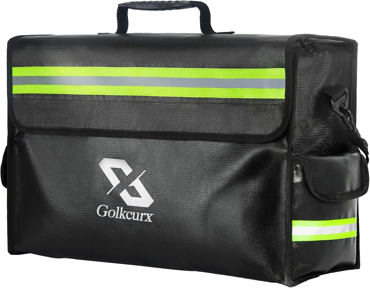 Golkcurx Fireproof Document Bag Fireproof Document Box Fireproof Bags with Zippe...