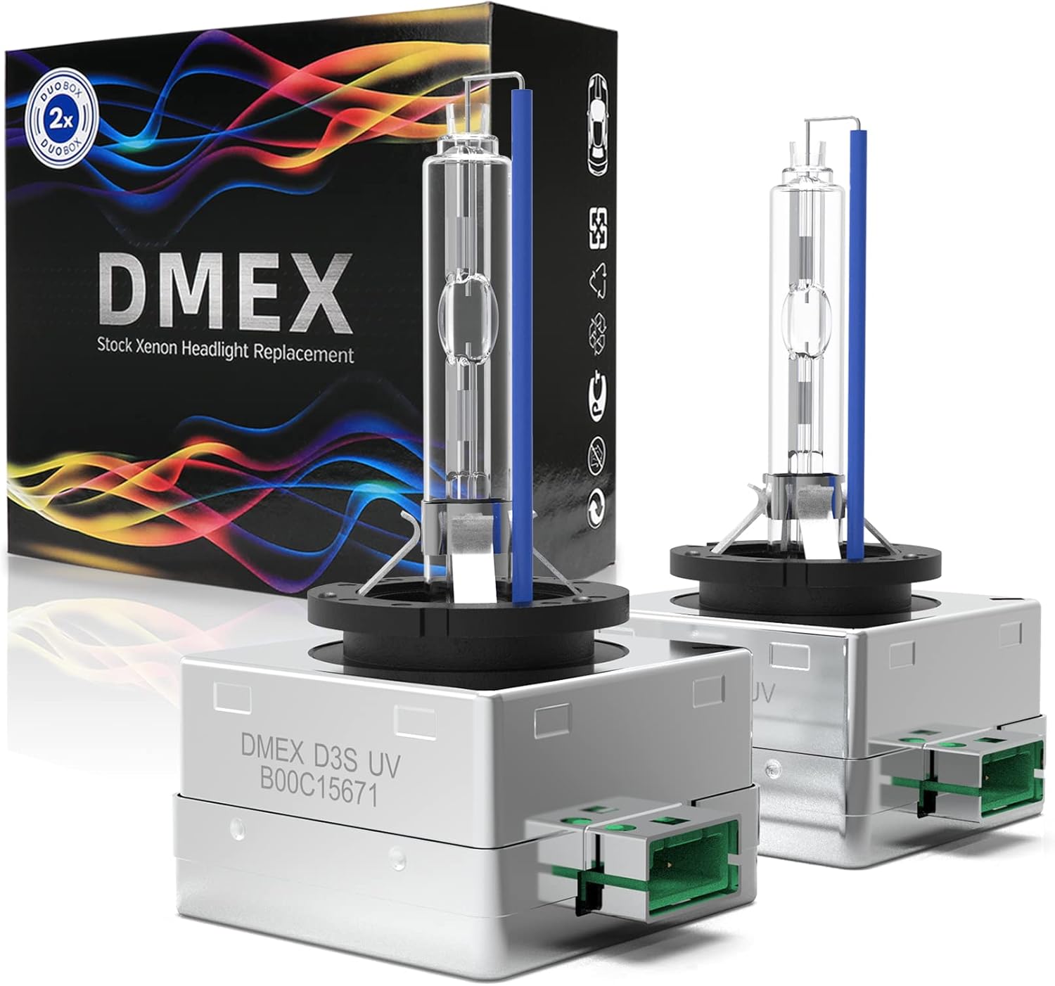 DMEX D3S HID Headlight Bulbs Xenon 6000K Cool White 35W Replacement 66340 42403...