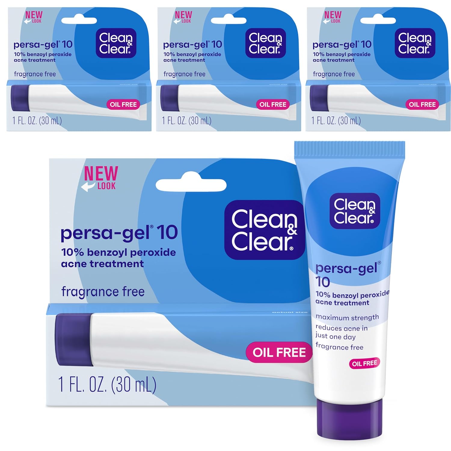 Clean & Clear PersaGel 10 Acne Medication Spot Treatment with Maximum Strength 1...