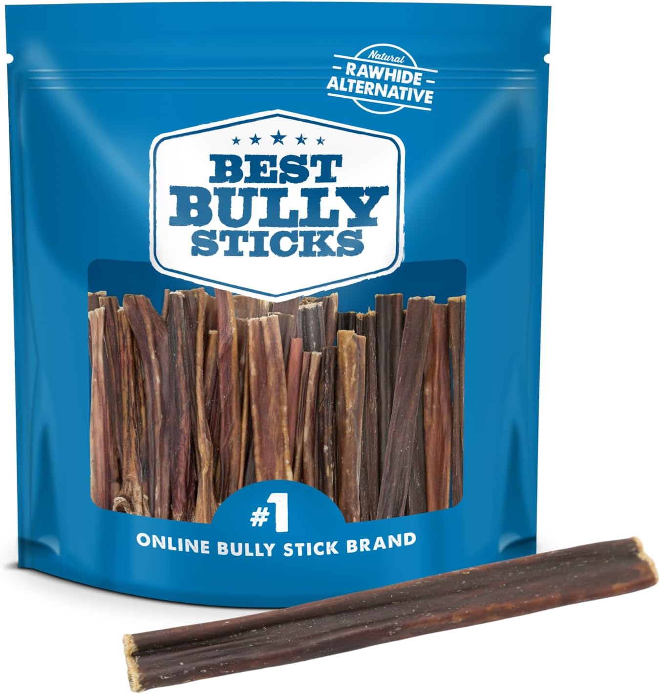 Best Bully Sticks 6 Inch Gullet Sticks - 25 Count (Pack of 1) - Natural, Thin, H...