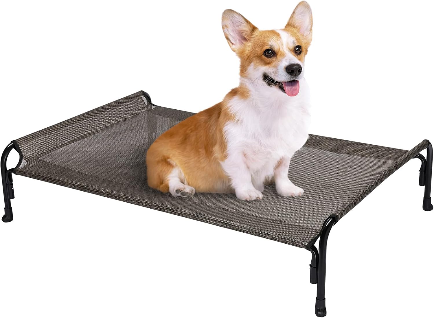 Veehoo Elevated Dog Bed, Outdoor Raised Dog Cots Bed for Medium Dogs, Cooling Ca...