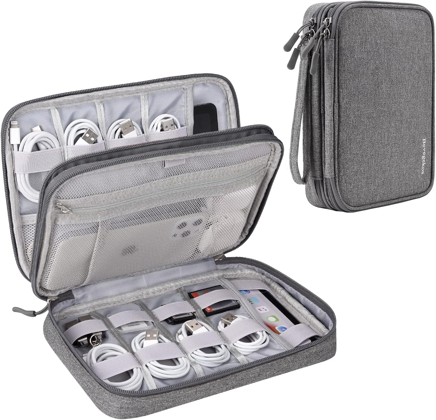 Electronics Organizer Travel Case, Travel Tech Bag for 7.9 inch Tablet, Cable, C...
