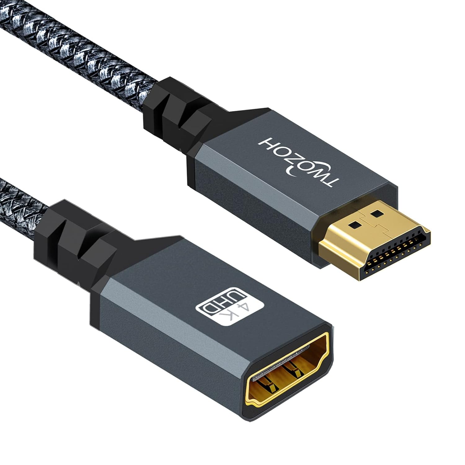 Twozoh HDMI Extension Cable 5M, HDMI Male to Female HDMI Lead, Nylon Braided HDM...