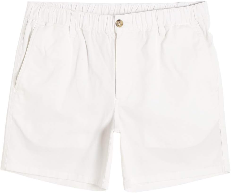 maamgic Men's Classic-fit 5.5" Cotton Casual Shorts Elastic Waistband with Multi...
