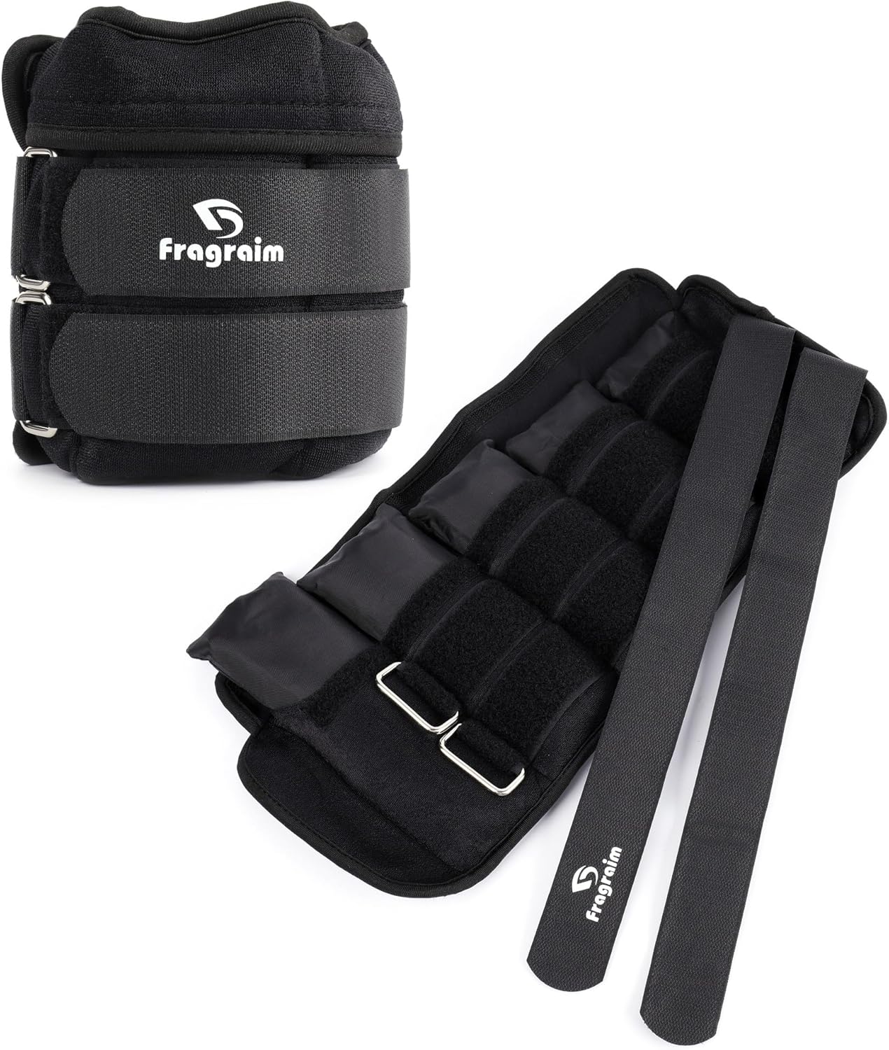 Fragraim Adjustable Ankle Weights for Women Men Kid 1-1.5/2/3/4/5/6/8/10 kg Pair...