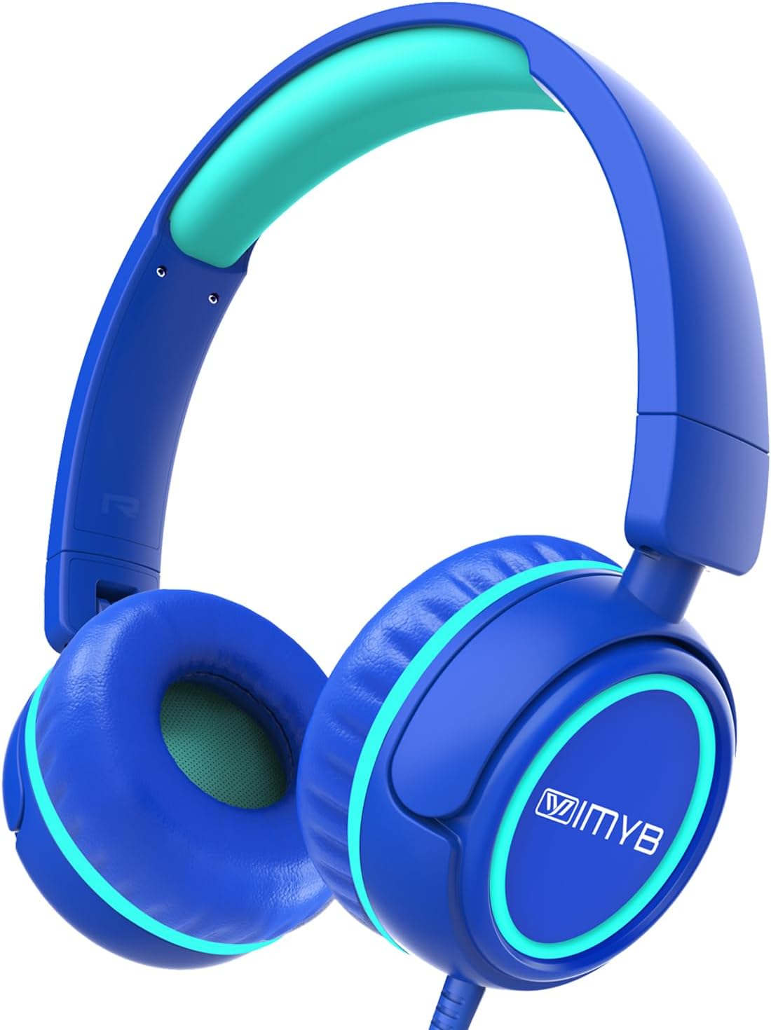 IMYB Kids Headphones, V1 Wired Stereo Foldable Tangle-Free 3.5mm Adjustable On-E...