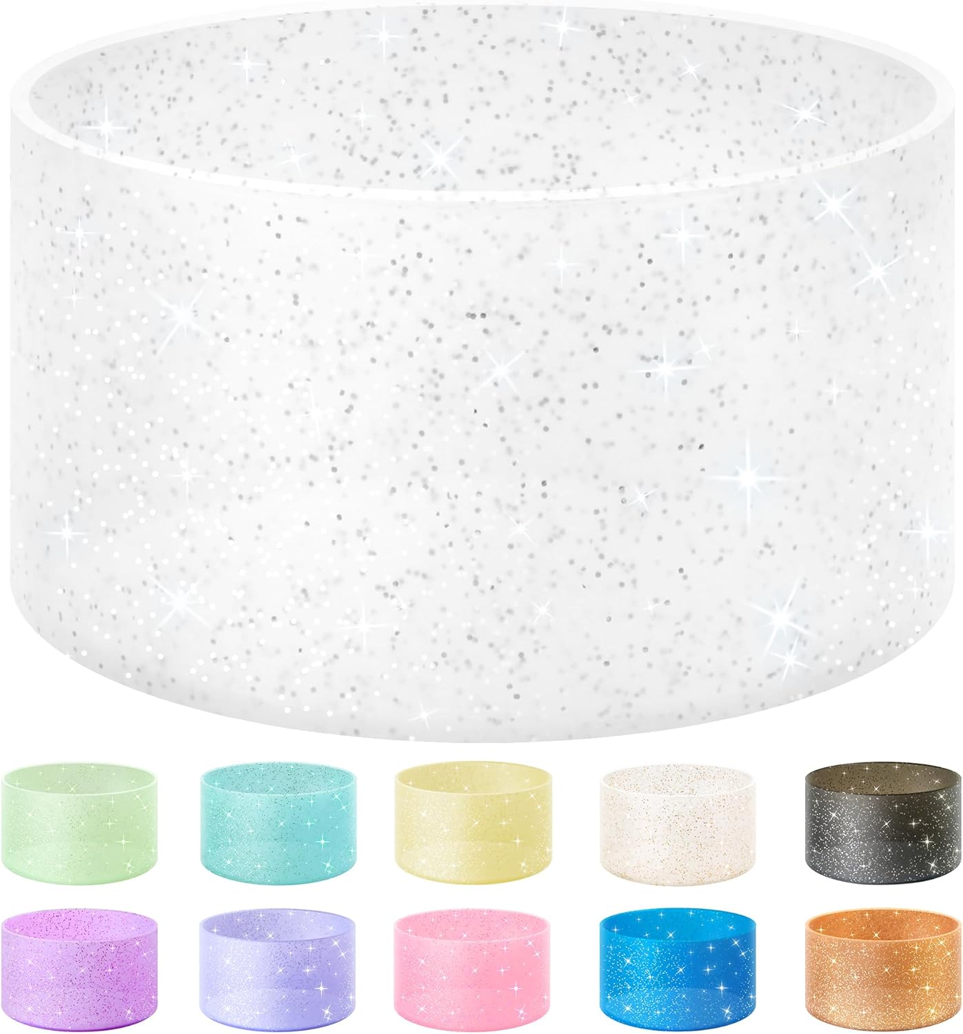 Vmini Protective Glitter Silicone Boot, Compatible with Stanley Tumbler 20-40oz...