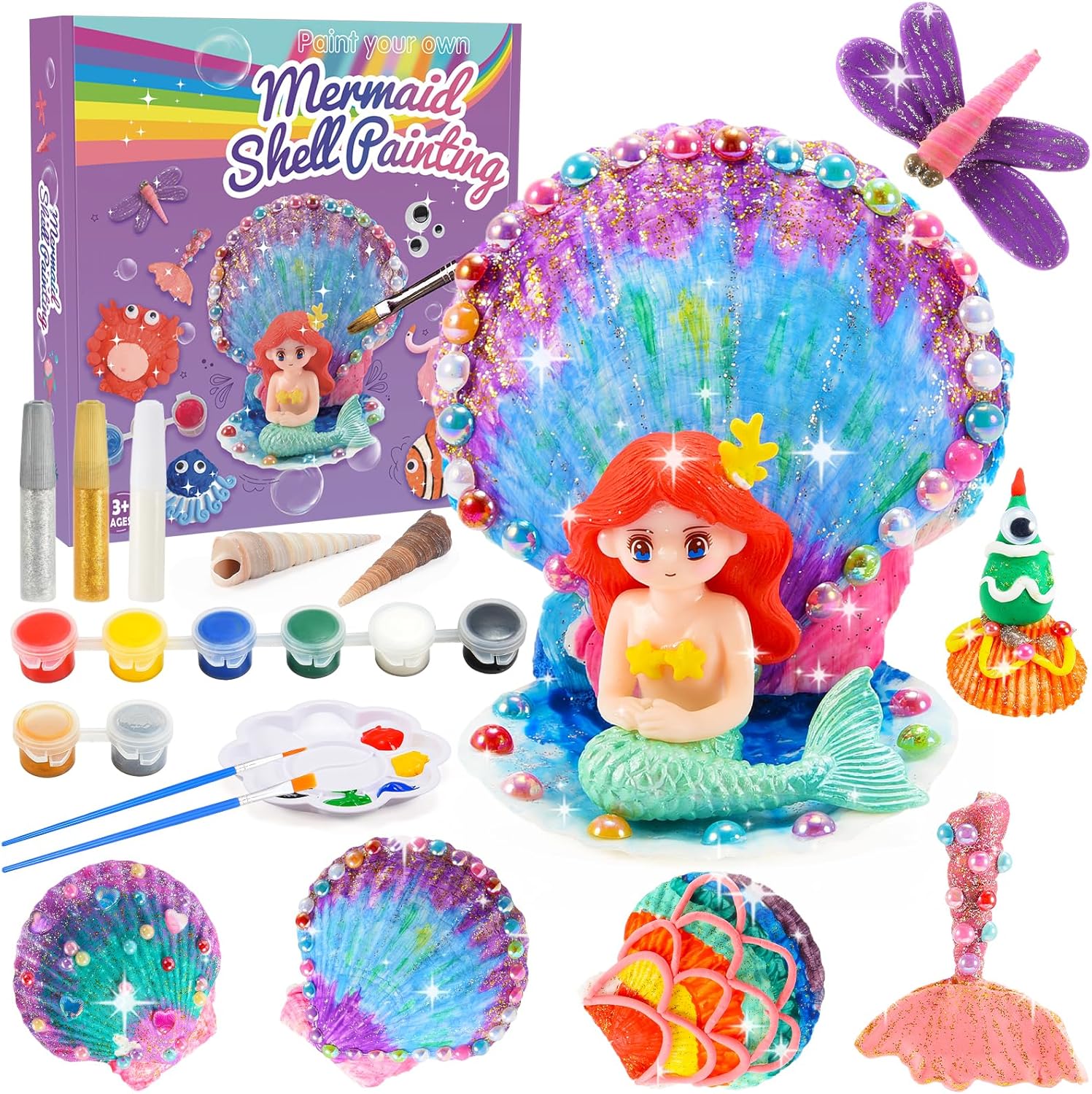 HappyGoLucky 4-12 Year Old Girl Gifts, Art and Craft Kits for Kids Age 4-10 Gift...