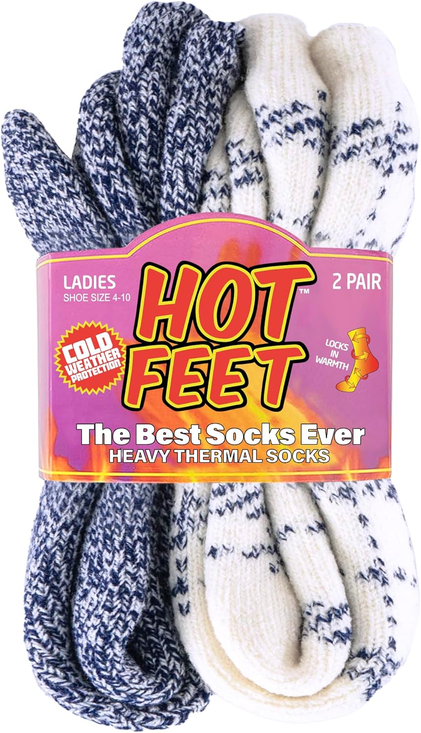 HOT FEET Thermal Socks For Women for Cold Weather – Thick Warm Socks for Women,...