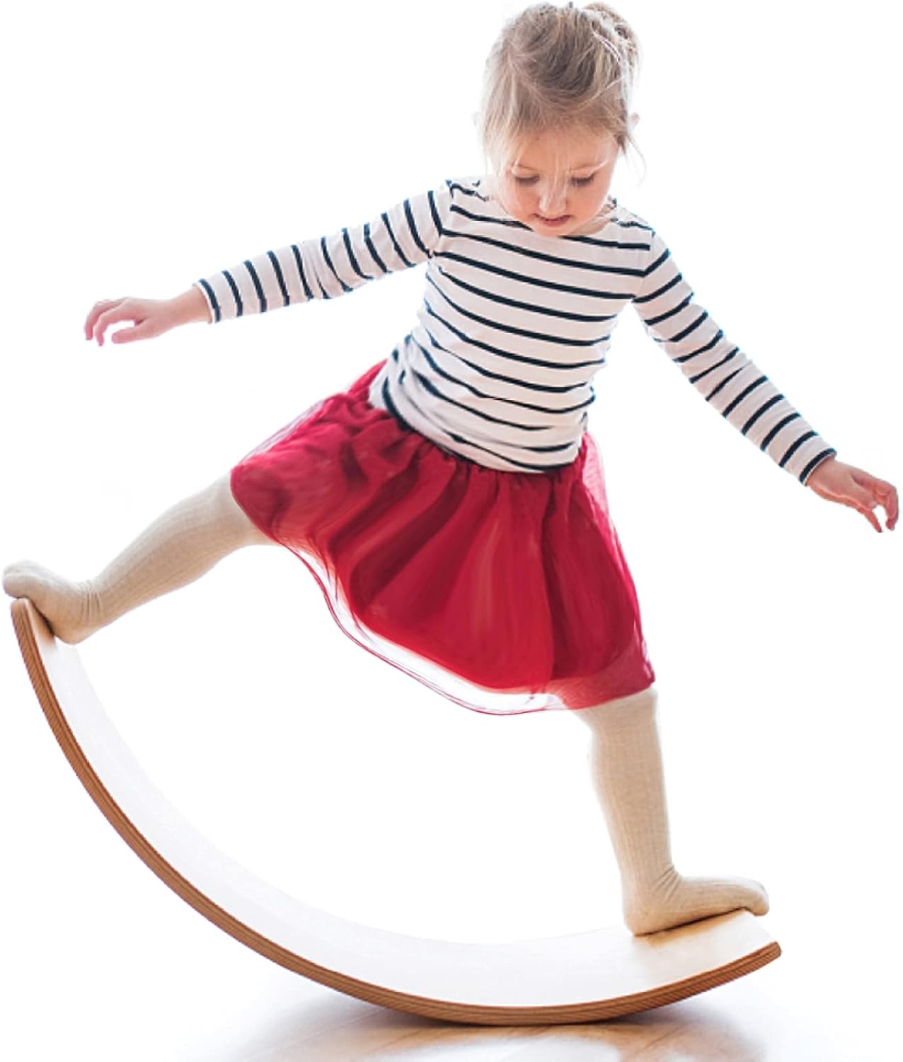 Gentle Monster Wooden Wobble Balance Board, 35 Inc...