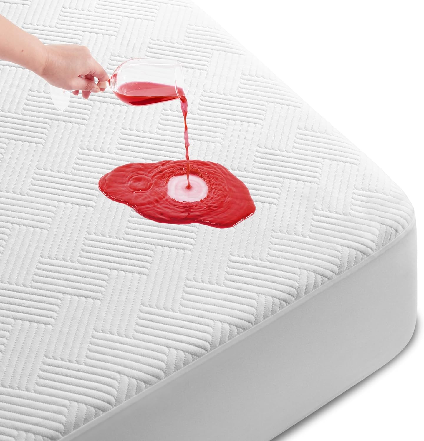 Cozymaker TwinXL Size 100% Waterproof Mattress Protector, Viscose from Bamboo Ma...