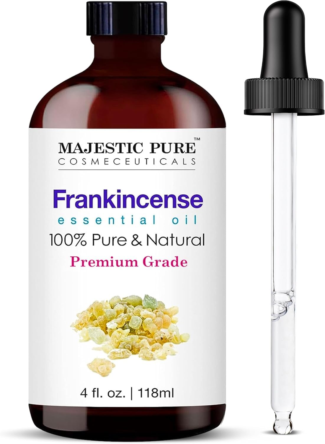 MAJESTIC PURE Frankincense Essential Oil with Glass Dropper | 100% Pure and Natu...