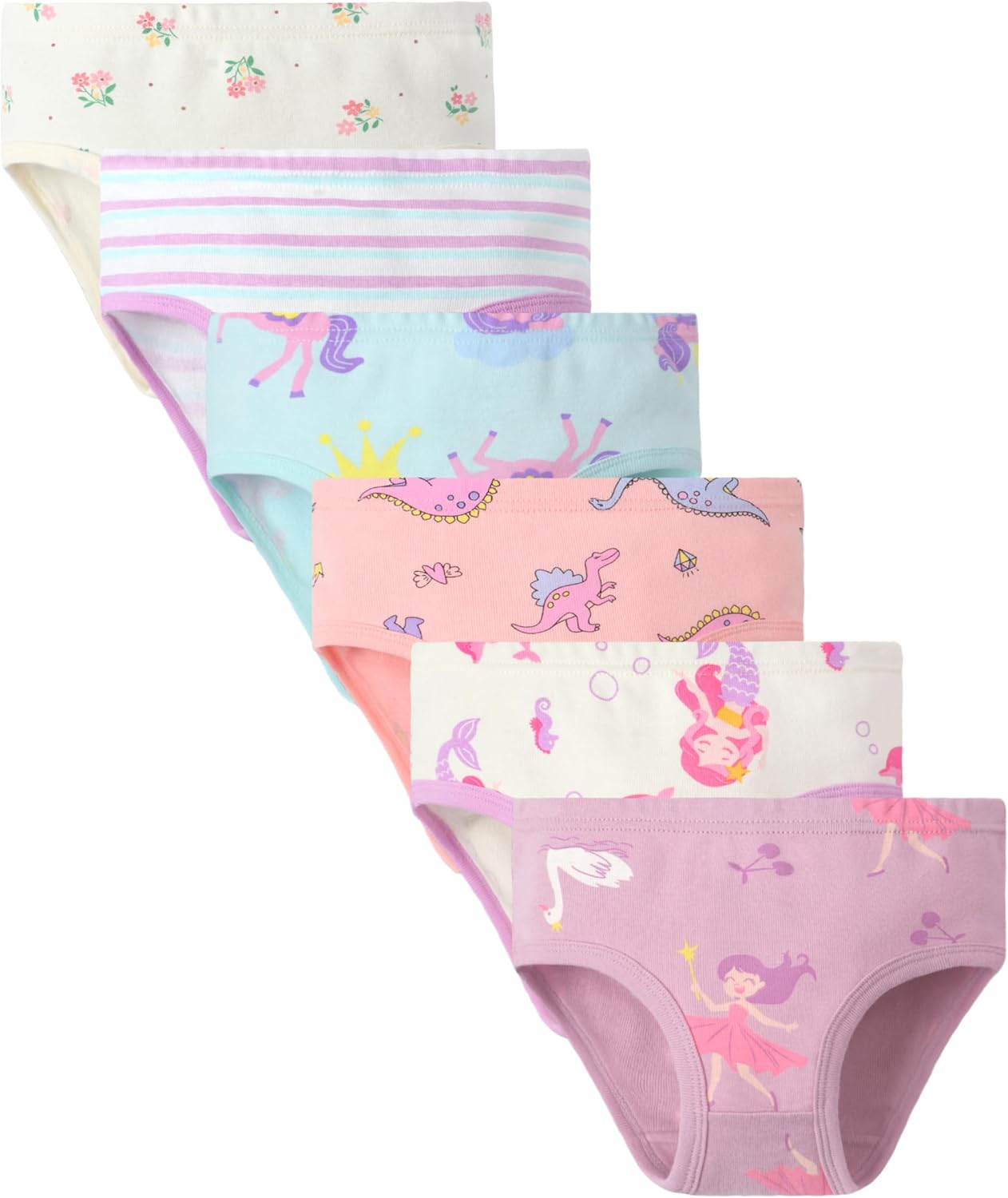 Sladatona Little Girls Soft Underwear Toddler Kids Breathable Comfort Panties 8...
