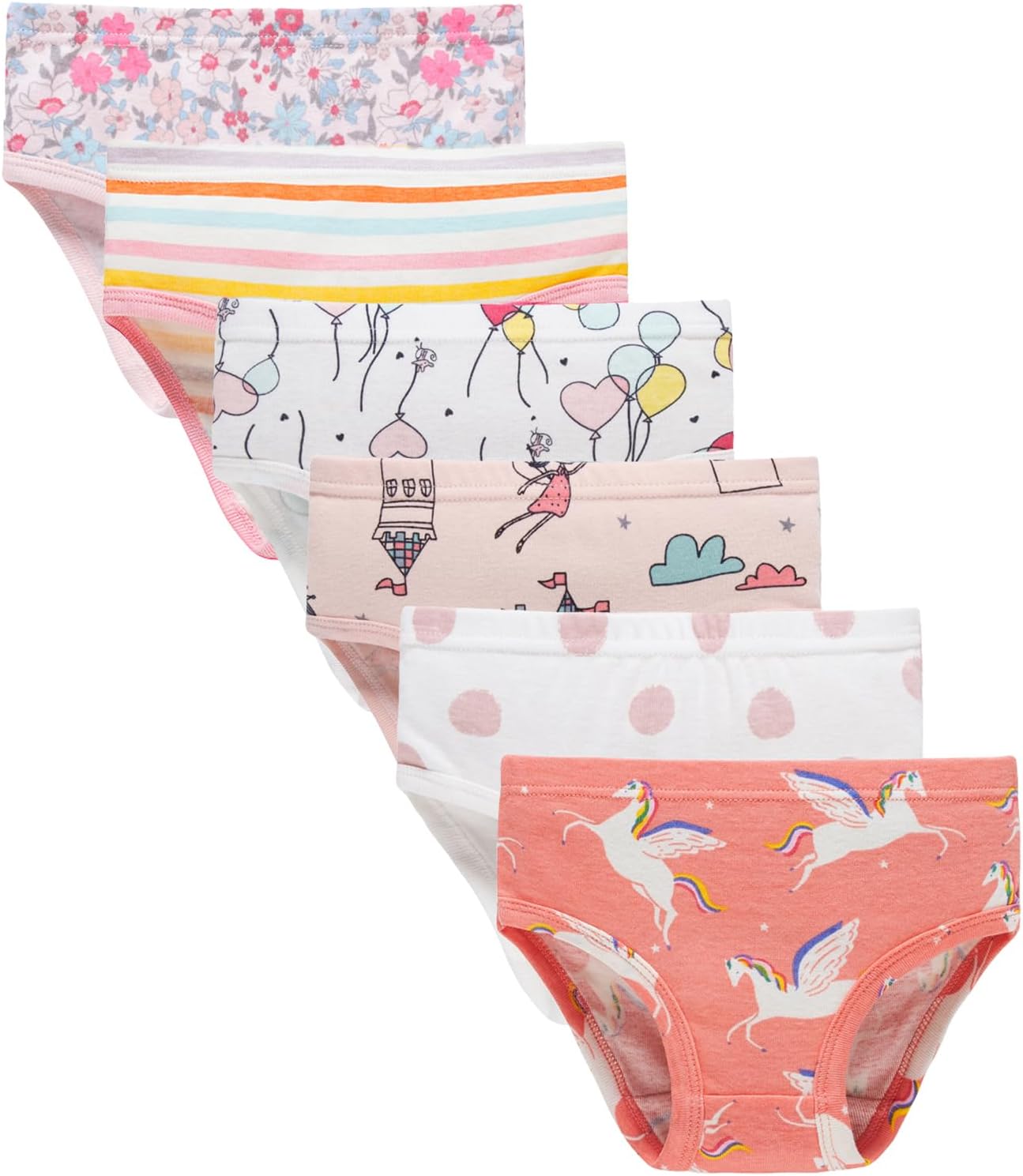 Sladatona Little Girls Soft Underwear Toddler Kids Breathable Comfort Panties 6...