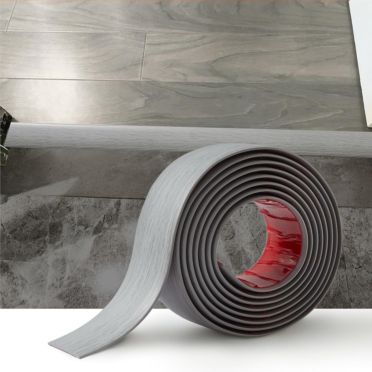 2M PVC Floor Transition Strip Laminate Floor Cover Strips Self Adhesive PVC Floo...