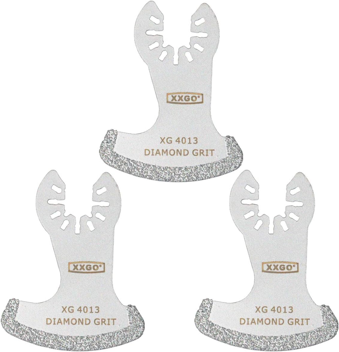 XXGO 3 Pcs Oscillating Multitool Grout Removal Blades Diamond to Remove Grout Pl...