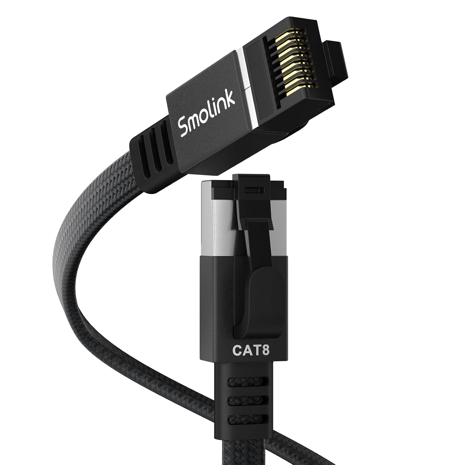 Smolink Ethernet Cable 50 ft, Cat 8 Ethernet Cable with 40Gbps 2000Mhz High Spee...