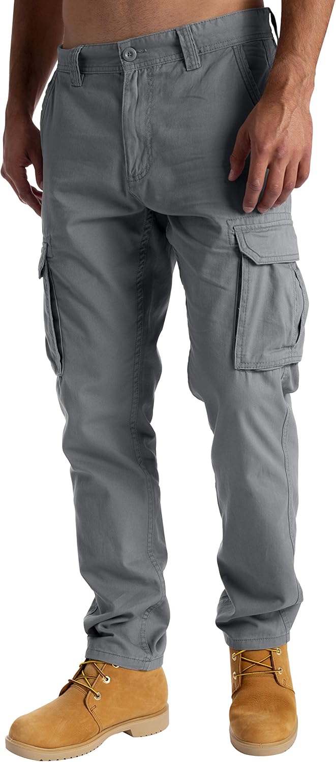 westAce Mens Cargo Combat Work Trousers Casual Pants with Knee Pad Pockets Workw...